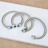 Classics Bracelets r￩glables Bracelet Bracelet Charm Sliver Designer Bijoux Cable Princesse Amethyst Toapz Color 7mm Femmes