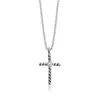 Halsbandsmycken Zircon Cross Chain Halsband Strängar för kvinnor Charm Män Inlagd Imitation Punk Fashion Design Ladies Anni5908144