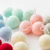 Decorative Flowers Vintage Christmas Ornament Small Pendant Wool Ball Handmade Wreath Tree DIY Front Door Spring