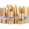 Vários tamanhos Cores Clear Bolsa Bolsa Presente e sacos de embalagem cosméticos Sóios de zíper à prova de cheiro Biscoitos e feijões Promoção de bolsas Myalr