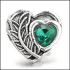 Componenti Vintage Heart Snap Button Jewelry Colorf Strass 18Mm Bottoni automatici in metallo Fit Bracciale Bangle Noosa H29 Drop Delivery 2 Dhn3F