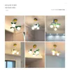 Lâmpadas pendentes Lâmpada moderna para crianças quarto criativo avião meninos garotos quartos de madeira pendurada lustres de luz LED Lights E14 Bulbos