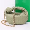 Mini Jodie Intercciato Top Harding Sack Sack Sagns Designer Luxury Bag Съемный кожаный браслет и цепной ремешок для замыкания на молнии на молнии