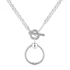 Cadeias 2022 Colar de pingente estético Friends Collier Aniversário Cadeia longa 100% Real Silver S925 para mulheres