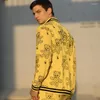 メンズトラックスーツAlexplein Teddy Bear Embroidery Men Sets Tracksuit Sport Jogging Homme Streetwear Clothing Fashion Yellow 2022 Winter