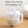 Colanders Strainers 1 pcs Convenient Kitchen Plastic Cleaning Quick Wash The Rice Device Washing Rice Of Multifunctional Washer Rice Washing 220827