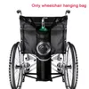 Sacs de rangement Pochette pour fauteuil roulant Antidérapant Solide Bande réfléchissante Support de réservoir portable Sac de cylindre d'oxygène Tissu Oxford Noir Universel