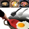 Cookware Parts 2in1 Kitchen Accessories Kitchen Gadget Sets Omelette Spatula Kitchen Silicone Spatula for Toast Pancake Egg Flip Tongs Cocina 220827