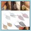 dangle chandelier leaf drop earrings for women brincos earring bohemia long big Hollow Wedding Jewelry Delivery 2021 Lulubaby dhptj