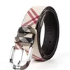 2022Fashion Wild Stripe Men Men Women Real Leather Belt Designer高品質のウエストベルトメタルピンバックルStrap2814