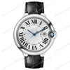 Relógio asiático de alta qualidade 36 mm Relógios de pulso femininos Automático mecânico Aço inoxidável Vidro de safira 40 mm Mostrador WSBB00039 Relógio masculino Relógios de moda Pulseira de couro