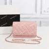 Torba z klapką Designerskie torby na ramię Luksusowe damskie damskie skórzane modne torby Crossbody Crossbody z łańcuszkiem Torebki