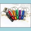 Keychains Metal Whistle Portable Self Defense Keyrings Rings Holder Fashion Car Key Chains Accessories Outdoor Cam Survival Stoneshop DHG9F