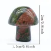 정원 장식 크리스탈 스톤 미니 버섯 어항 장식 홈 데스크탑 장식 수공예 장식 믹스 컬러 th0185