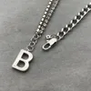 Collier pendentif pour femmes bijoux bijoux de luxe Collier en or argent pour hommes chaînes B Colliers accessoires 269a