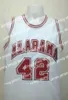 Alabama Crimson Tide College Latrell Sprewell #42 Retro Basketbol Forması Erkekler ED Özel Numarası
