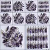 Charms Natural Stripe Amethysts Hexagonal Healing Reiki Point Crystal Pendants For Jewelry Making Wholesale Drop Delivery 2021 Findin Dhp7D