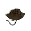 Bérets 2022 Jungle Sombrero Pescador Hombre Soleil Caps Bassin Seau Cap En Plein Air Bob Enfant Petten Pêcheur Hommes Boonie Chapeau 56-58 cm