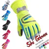 Лыжные перчатки для детей, женщин и мужчин, зимние непромокаемые, антихолодные, теплые, для спорта на открытом воздухе, зимняя спортивная одежда, ветрозащитная 220827