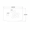 Game Controllers RAC-K500F Acrylic Panel Flat Case 24/30mm Button Hole DIY Arcade Joystick Kits