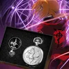 Pocket Watches Vintage Fullmetal Alchemist Watch Necklace Gifts Sets Bronze Pendant Men's Quartz Japan Anime Reloj De Bolsillo