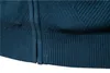 Мужские свитера Aiopeson Argyle Solid Color Cardigan Мужчины повседневное качество молнии хлопка Winter Mens Swaters Fashion Basic Cardigans для мужчин 220826