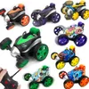 Realistic Wireless Remote Control Tumbling Stunt Car Dump Truck Boy Children'S Electric Educational Toys228n