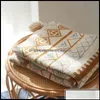 Couvertures Accueil Textiles Jardin Simple Nordique Jeter Acrylique Nap Couverture Hiver Chaud Décoration Canapé ER Tricoté Laine Douce Bohème Grand Dhpeq