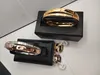 Designer pulseira pulseira duas cores sobreposição designer jóias femme conjunto de prata diamante simples amor relógios mulheres homens casal bracele8168264
