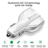 USB C Fast Car Charger Charging Type-C QC3.0 PD 7A Snabbladdadapter f￶r smarttelefon iPhone Samsung med detaljhandelspaket