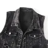 Gilet da donna Moda Gilet di jeans Donna Primavera Autunno Senza maniche Wild Tops Giacca corta Donna Jean Gilet Bianco Nero Chaleco Mujer S5XL 220827