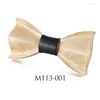 Bow Ties Children's 3D Wooden Tie Boys Girls Girls Dress Dress Sup Gift for Child في صندوق