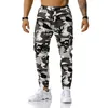 Calça masculina de algodão puro harém marca de várias cores camuflagem de camuflagem militar cargo tático corredor de calças com bolsos 220827