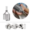 Funnel Mill Herb Grinder Hand Crank Smoking Tool Accessories Metal Spice Press Herbal Crusher Abrader Tobacco 44mm 56mm choose