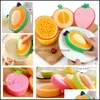 Cleaning Brushes Cute Fruit Shape Mti-Function Kitchen Sided Sponge Double Use Cleaner Washing Dish Bowl Tools Soft Dh0723 T03 Drop D Dhgbi