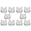 Partymasken 10pcs DIY lackierbar Leichtes Leicht Cosplay Requerade Cat Face 220826