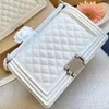 Top Mujeres Cadenas de cuero bolsos de caviar Bolso de mano bolso de moda de alta calidad Bolsos grandes diseñador de lujo viajes Crossbody Hombro Color sólido Monederos Monedero