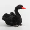 9 أنماط ثلاثة من طيور البطاريق الكسلان رقيقة محبوب لعبة الحيوانات المحشو الأسود Swan Kiwi Plushy محاكاة دمى ناعمة 23-36 سم