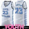 대학 농구 착용 최고 SLAE North Carolina State University 23 Michael JD Youth Kids Mens Basketball Jersey NCAA Tune Squad Space 23 Jerseys