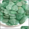 Stone por atacado Love Natural Heart Heart Green Aventurine chakra cura de pedras preciosas para j￳ias que produzem encantos de acess￳rios de moda de moda dhmxl