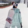 Skiing Suits Latest Tooling 1pc For Men and Women Couples Minus 35 Degrees Windproof Waterproof Jumpsuits 220827