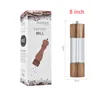 Mills 1pcs Pepper Grinder 투명 소금 및 후추 밀 소금 연삭 세라믹 코어 다목적 Cruet Kitchen 도구 220827