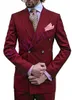 Beau Double Boutonnage Tuxedos Groom Peak Revers Hommes Costumes Hommes De Mariage Tuxedo Costumes De Pour Hommes Veste Pantalon Cravate Y621