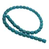 Beads 8-18mm Natural Blue Turquoise Semi-precious Stone Flat Loose Charms Jewelry Making DIY Bracelet Necklace Accessories 39cm