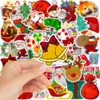 50pcs adesivos de skate Feliz Natal para carro Capacete beb￪ Caso L￡pis Di￡rio