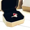 Designer Fan Ring Hoge kwaliteit Kleine Rok Paar Ringen RVS Diamanten Ringen Dagelijkse Reisaccessoires Valentijnsdag Da261P