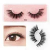 Falska ￶gonfransar gratis 1pairs makeup 3d mink fransar fluffiga mjuka wispy naturliga kors ￶gonfransf￶rl￤ngning ￥teranv￤ndbar