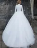 2022 Ball Gown Wedding Dresses Dubai Arabic Robe De Mariee Princesse Elegant Lace Bridal Gowns