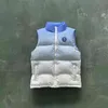 22ss novos homens jaqueta trapstar irongate emblema gilte-gelo azul 1to1 qualidade bordado letras fecho de correr colete feminino casaco