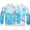 2022 Fashion Hawaiian Shirts Floral Letter Print Beach Shirt Men Designer Silk Bowling Shirt Casual Mens Summer Short Sleeve Loose Dresss